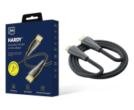 Kabel HDMI 3mk Hardy HDMI 2.1 3m 48Gbps 8K60Hz 4K120Hz eARC VRR ALLM Black
